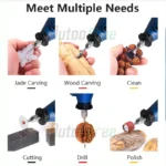 80W Cordless Rotary Tool Dremel DIY Mini Drill Engraving Pen Electric 4 Speed Mini Wireless Drill Set 0-20000r/min - Image 4