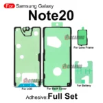 Full Set Sticker For Samsung Galaxy Note 20 Ultra Front LCD Back Battery Adhesive Glue Note20 Note20U Replacement Repair Part - Image 2