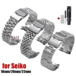 Solid Stainless Steel Watch Strap for Seiko 5 SKX009/007 for Jubilee for Oyster Curved End Watch 18mm 20mm 22mm Men's Sport Band