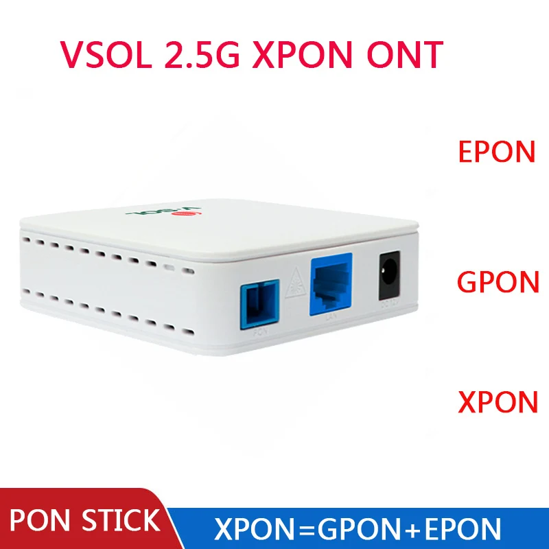 kf-S97d5e6e3f9bb419397ef61106afedb6fH VSOL 2.5Gb XPON ONT V2801Q EPON GPON ONU SC Connector PON Module HGU PPPoE IPoE 802.3ah OLT - Image 1