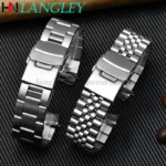 Diver Watch 18mm 19mm 20mm 21mm 22mm 316L Stainless Steel Watch Band for Seiko SKX007/009 Series Wristband Bracelet Accessories