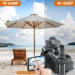 4K HD Video Cameras for Photography 64MP WiFi Livestream Webcam Camcorder 18X Digital Zoom Vlog Recording Camera for YouTube - Image 2