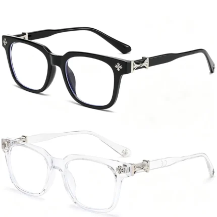 Classic 3Pcs Square Anti Blue Light Glasses For Men And Women Black & Transparent Frame Unisex Computer Wearing Women Glasses