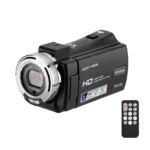 Andoer V12 Digital Video Camera 1080P 30MP HD 16X Zoom Portable Recording Camcorder 3.0 Inch Rotatable LCD Screen Night Vision
