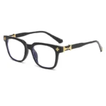 Classic 3Pcs Square Anti Blue Light Glasses For Men And Women Black & Transparent Frame Unisex Computer Wearing Women Glasses - Image 4