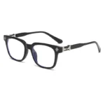 Classic 3Pcs Square Anti Blue Light Glasses For Men And Women Black & Transparent Frame Unisex Computer Wearing Women Glasses - Image 5
