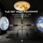 ゆ5V USB Plug In Planet Projection Lamp Indoor Ceiling Decoration Atmosphere Light Starry Sky Lamp Night Light Galaxy Projector - Image 3
